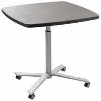 NATIONAL PUBLIC SEATING Cafe/Breakroom Table: Plastic, Charcoal, 42 in Overall Ht - Max, Square (MPN CTT3042)