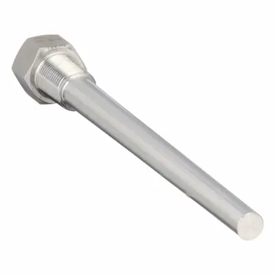 WINTERS Threaded Thermowell: Stainless Steel, For 9 in Stem Lg, 7 1/2 in Insertion Lg - Tapered-Shank Threaded Thermowells
