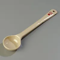 CARLISLE Measure Miser: 1.5 oz Capacity, Polycarbonate, Solid, Beige/Red, NSF Certified, 435806