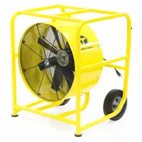 TEMPEST Circulating Fan: 24 in Blade Dia, 230V AC, Mobile, 2 hp, Direct Drive, Steel (MPN 913-1165)