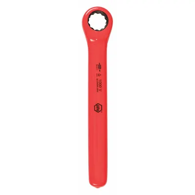 WIHA Box End Wrench: Alloy Steel, Chrome, 9/16 in Head Size, 6 1/4 in Overall Lg - SAE, Single End, 12-Point, Ratcheting Box End Wrenches