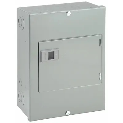 SQUARE D Load Center: 100 A Amps, 120/240V AC, 8 Spaces, 10kA, 8 Max. No. of Tandem Breakers - Square D QO - Main Lug Load Centers