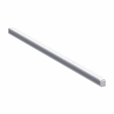 KHK GEARS Gear Rack: Rectangular, Module m 1.5, 500 mm Lg., Stainless Steel - Rectangular & Square Metric Gear Racks