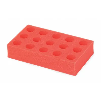 OHAUS Tube Rack: Foam, Red - Lab Storage Racks