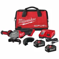 Angle Grinder Kit: 5 in_4 1/2 in Wheel Dia, Brushless Motor, (2) 6.0 Ah, 18V DC, Std Head, M18 FUEL™ (MPN 2880-22)