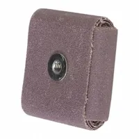 General purpose square pad for deburring, blending, and finishing on metal, wood, and composite surfaces. Features 60 grit aluminum oxide on X weight cotton backing with a 1/4"-20 threaded eyelet for attachment to rotary tools. Part of the MERIT R228 series