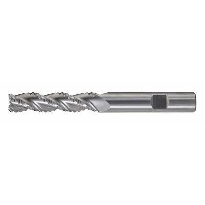 CLEVELAND Roughing End Mill: Carbide, TiCN Coated, 3 Flute, Coarse Pitch, 1" Mill Dia - Square Carbide Roughing End Mills for Nonferrous Materials