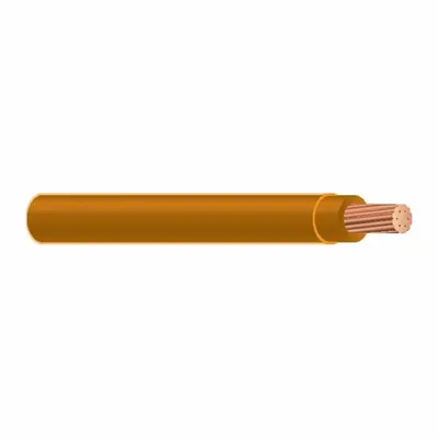 OEM Building Wire: Copper, 4 AWG, 1 Conductors, Stranded, Orange, 1,000 ft Lg - Copper THHN/THWN-2 Building Wires