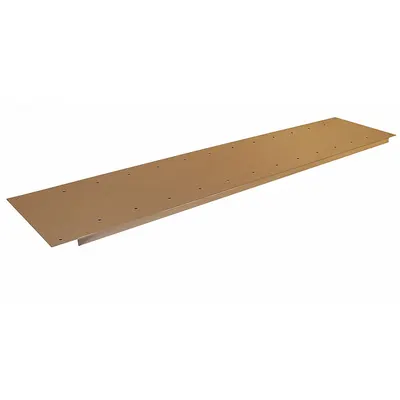 PRO-LINE Lower Shelf: 72 in Overall Wd, 12 in Overall Dp, Gray, Steel - Shelves for Workbenches