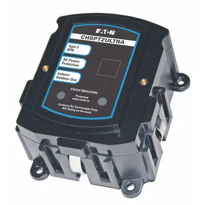 EATON Surge Protection Device: Single Phase, 120/240V AC, 1000V (L-L)/600V (L-G - Residential Whole House External-Mount SPDs