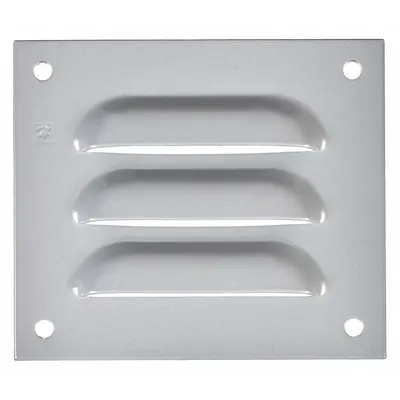 HOFFMAN Louvered Vent Kit: Louver Plate Kit, Mild Steel, 3.88 in Overall Ht, 4.5 in Overall Wd - Louver Plate Kits