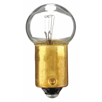 OEM BA9s Miniature Bayonet Base Lamp, G4-1/2 Globe, 14V AC, White, Trade 57 - BA9s Single-Contact Miniature Bayonet Base Lamps