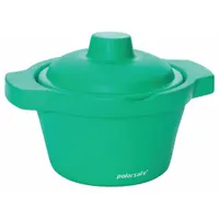 Ice Bucket with Lid: 2.5 L Capacity, Round, Ethylene Vinyl Acetate, Green, 8 in Overall Ht (MPN 04393-90)