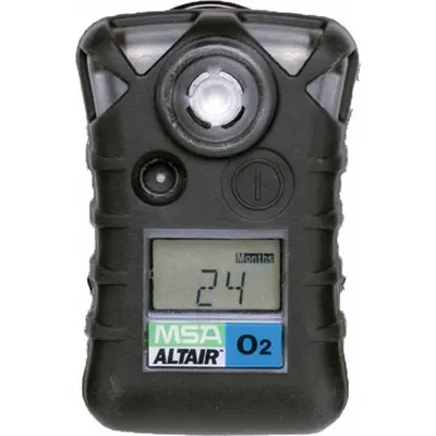 MSA Single-Gas Detector: High 23% vol/Low 19.5% vol Alarm Setting, IP67, Oxygen ( O2) - Single Gas Detectors
