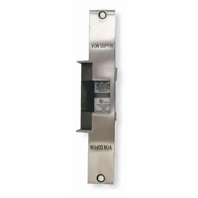 VON DUPRIN 6215 24V US32D CON Combination Cylindrical & Mortise Electric Strike - Combination Cylindrical & Mortise Electric Strikes