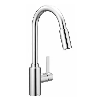 GENTA Gooseneck Kitchen Faucet: Gena, Brass, Single-Post, Deck, 1 Mounting Holes - Single-Post Kitchen Faucets
