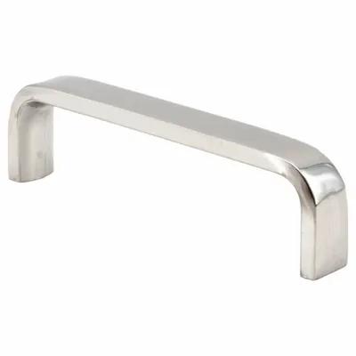 SUGATSUNE Pull Handle: Threaded Holes, Stainless Steel, Silver, #6-32 Screw Size - Standard Pull Handles