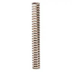 This die spring is made from silicon wire and features a cylindrical shape with closed, ground ends. It measures 4 inches in length with a 0.75-inch outer diameter and is supplied in a 3-pack. Designed for use in stamping dies, metal forming, and tooling applications where controlled force and return action are required.
