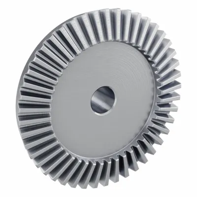 KHK GEARS Bevel Gear: Straight, Gear Ratio 3, Module m 3, 45 Teeth, Stainless Steel - Straight Teeth Metric Bevel Gears & Pinions