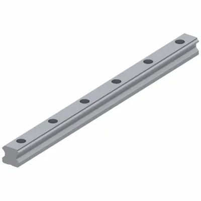 THK Linear Guide Rail: 20, 460 mm Overall Lg, 20 mm Overall Wd, 16.5 mm Overall Ht - THK SHS Series Ball Profile Rails