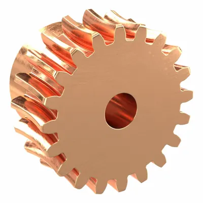 KHK GEARS Worm Wheel: Reduction Ratio 20, Module m 1.25, Right Hand, 20° Pressure Angle - Metric Worm Wheels